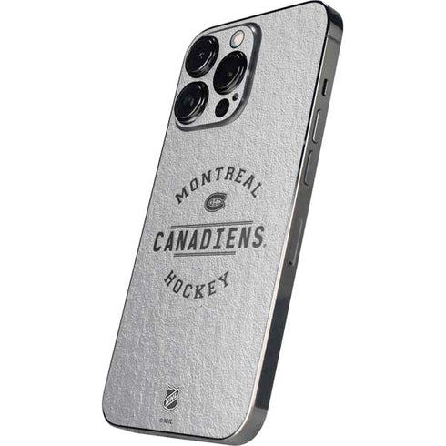 NHL Montreal Canadiens Black Text iPhone 16 Pro Skin